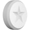 Ekena Millwork Standard Grayson Star Rosette With Beveled Edge, 4"W x 4"H x 1"P ROSP040X040X100GRY07 - alternate 1